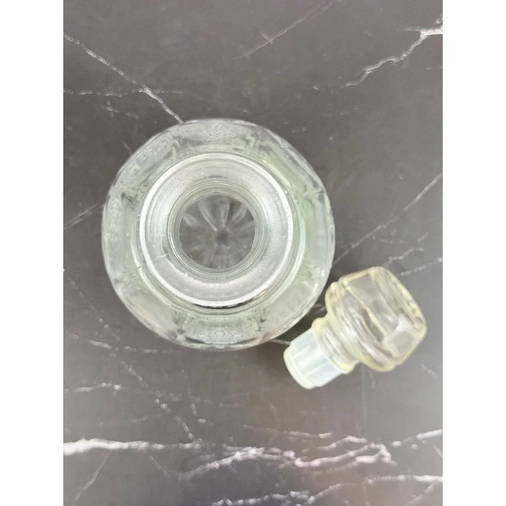 VTG 1970s Princess House Pressed Royal Crown Decanter with Stopper 10
